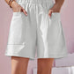 Full Size Pocketed Elastic Waist Shorts
