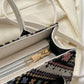 Geometric PU Leather Strap Handbag