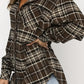 Full Size Plaid Collared Neck Long Sleeve Shirt
