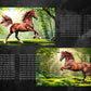 Brown Horse Digital Art in PDF SVG PNG File Formats
