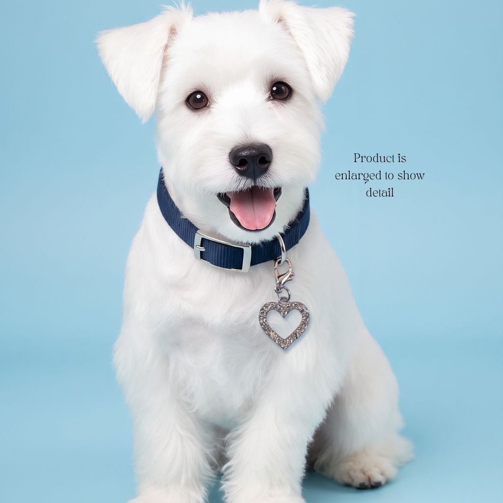 Duke's Pet Product - Silver Rhinestone Pet Bling for Collar