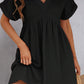V-Neck Short Sleeve Dress