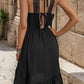 Swiss Dot Ruffle Hem Cami Dress