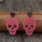 Acrylic Skeleton & Heart Earrings