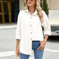 Full Size Collared Neck Long Sleeve Shirt