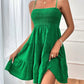 Full Size Smocked Tiered Sleeveless Mini Dress