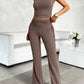 Devine Square Neck Tank and Drawstring Pants Set