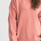 Round Neck Dropped Shoulder Long Sleeve Sweater