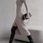 Tied Collared Neck Long Sleeve Sweater Dress