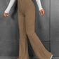Ribbed High Waist Bootcut Pants