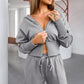 Full Size Dropped Shoulder Hoodie and Drawstring Pants Active Set