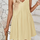 Full Size Plunge Wide Strap Mini Tank Dress