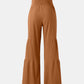 Tied Ruched Wide Leg Pants
