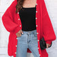 Open Front Long Sleeve Cardigan