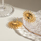 18K Gold-Plated Stainless Steel Sun Stud Earrings