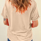 Bow Graphic Round Neck Short Sleeve T-Shirt