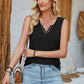 Full Size Heathered Notched Wide Strap Tank