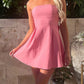 Devine Bow Back Tube Mini Dress