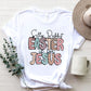 Letter Graphic Round Neck Short Sleeve T-Shirt