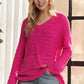 ADORA V-Neck Drop Shoulder Long Sleeve Sweater