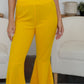 High-Low Bootcut Pants