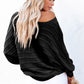 Round Neck Long Sleeve Knit Top