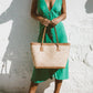 Buttoned Plunge Midi Cami Dress