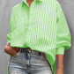 Striped Button Down Long Sleeve Shirt