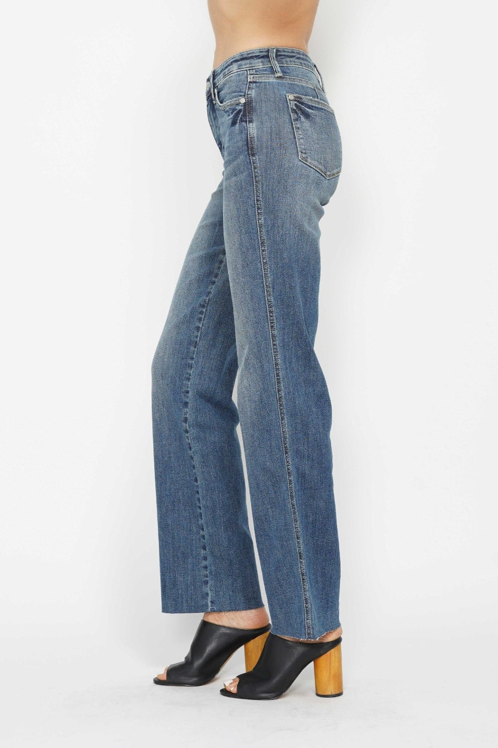 Judy Blue Full Size Tummy Control Straight Jeans *