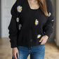 Daisy Button Up V-Neck Cardigan