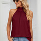 Gathered Detail Tied Sleeveless Top