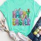 HAPPY EASTER Round Neck Short Sleeve T-Shirt