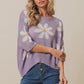 BiBi Floral Pattern Slit Sweater - Brand BiBi