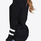 Striped Contrast Raglan Sleeve Top