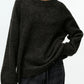 Round Neck Drop Shoulder Sweater