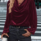 Lovelet Cowl Neck Long Sleeve Blouse