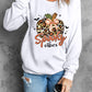 Graphic Round Neck Long Sleeve Sweatshirt