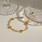 18K Gold-Plated Stainless Steel Heart Bracelet
