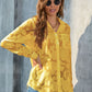 Full Size Collared Neck Long Sleeve Shirt Plus Size