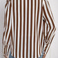 Perfee Striped Round Neck Long Sleeve Blouse