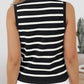 Striped V-Neck Knit Vest