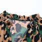 Leopard Notched Flounce Sleeve Midi Dress