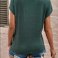Full Size Lace Detail V-Neck Short Sleeve T-Shirt
