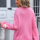 Flower Round Neck Long Sleeve Sweater