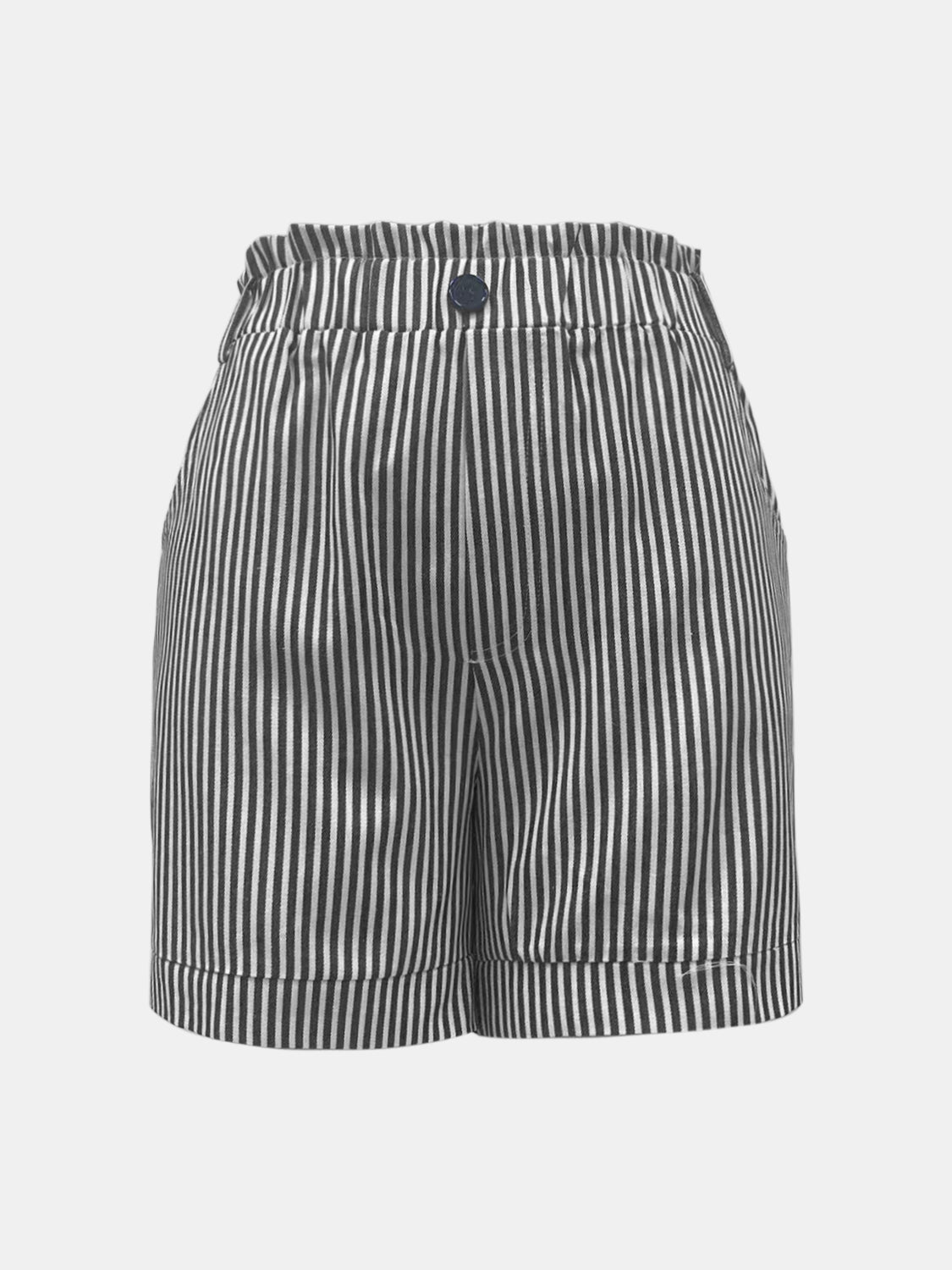 Beautiful Bea Full Size High Waist Striped Shorts