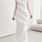 Devine Ruffled Surplice Long Sleeve Maxi Dress