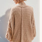 Double Take Full Size Open Front Long Sleeve Cardigan