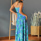 Full Size Twisted Printed V-Neck Cami Dress