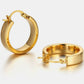 Gold-Plated Brass Huggie Earrings