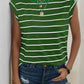 Decorative Button Round Neck T-Shirt